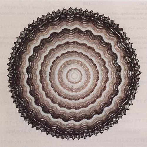 Circular Shaded Shawl pattern
